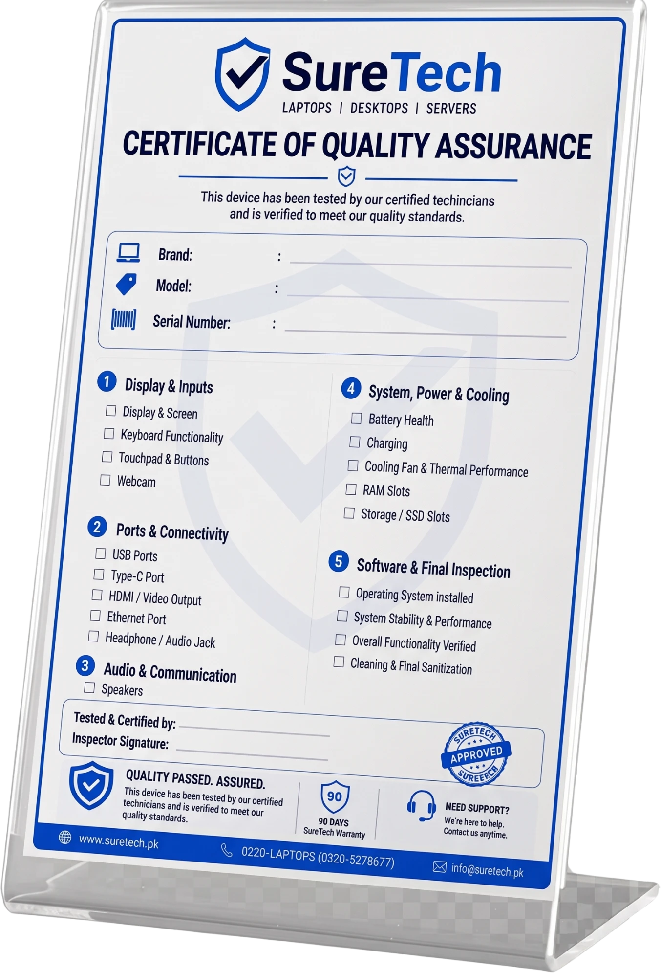 SureTech Quality Assurance Shield
